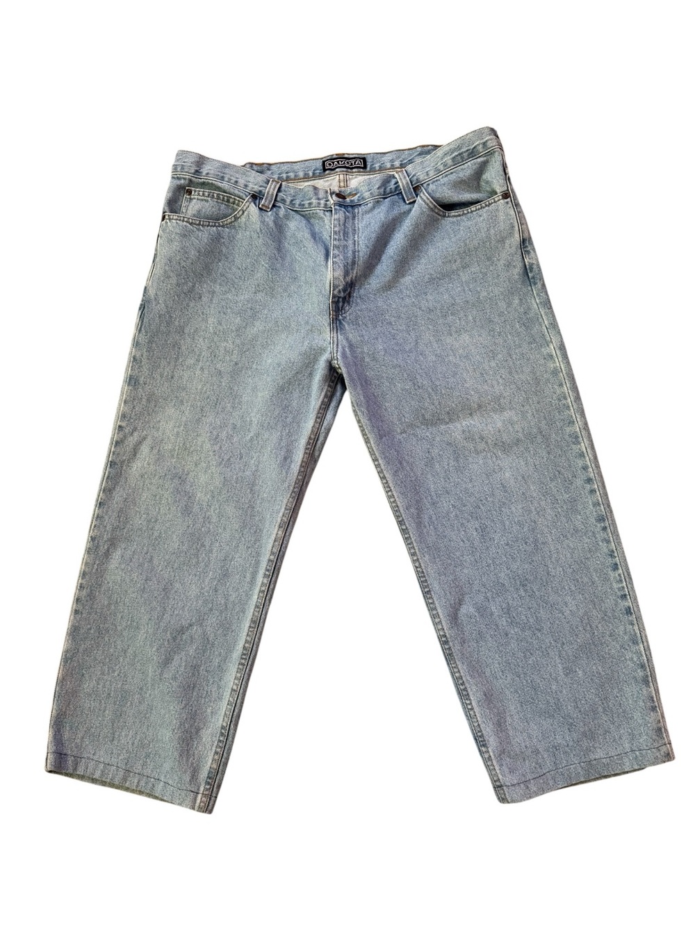 Vintage 90s Dakota Heavyweight Blue Jeans Straight Leg Size 42x30 Made in Canada